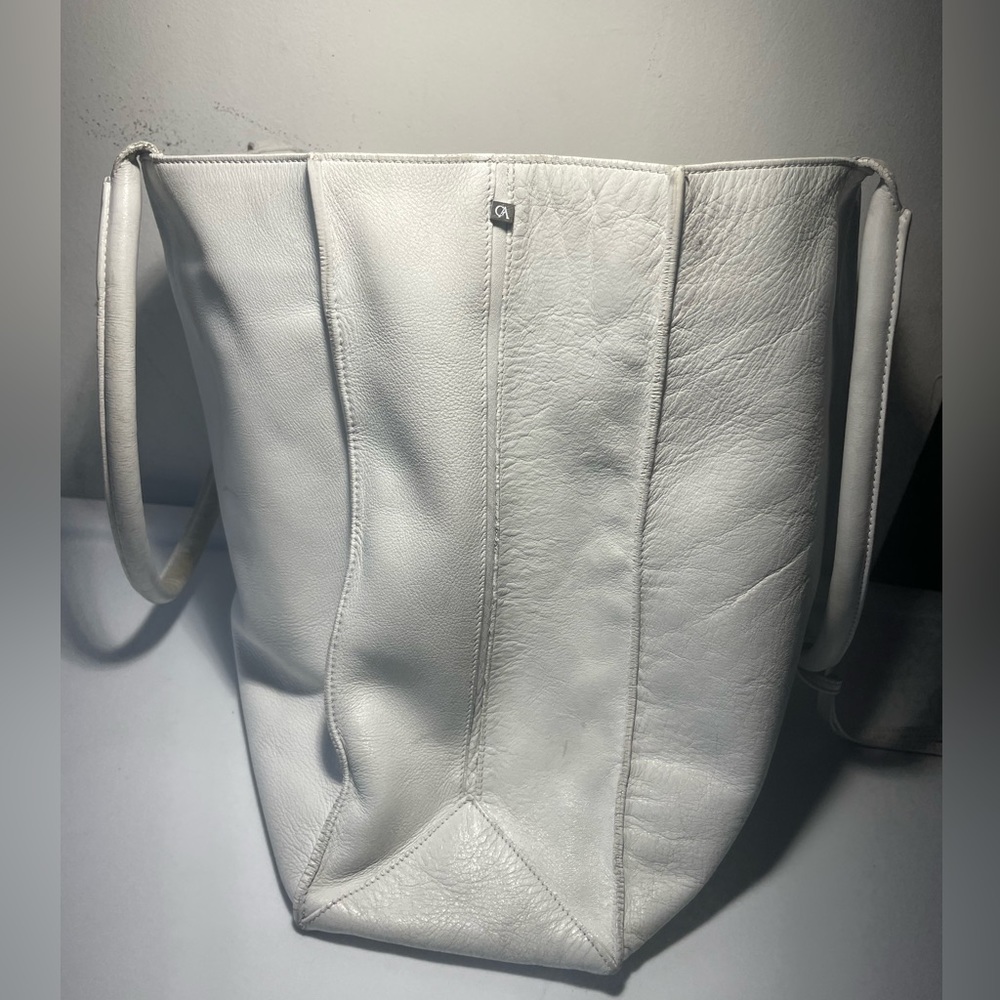 Giorgio Armani White leather handbag made in italy - Picture 14 of 14